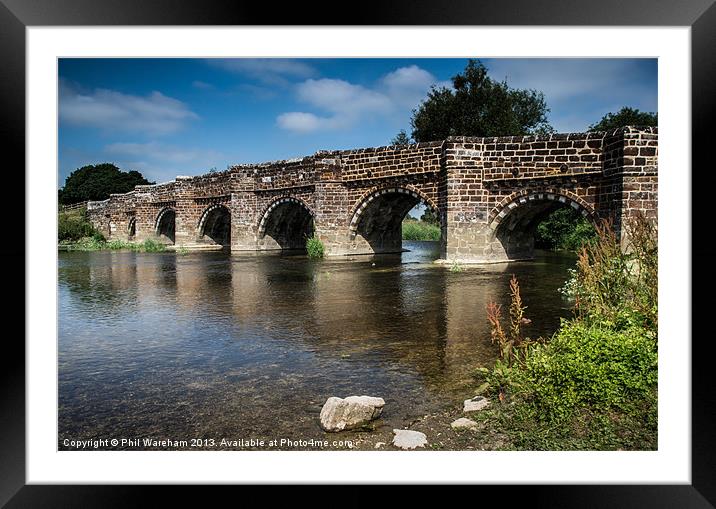 Bridge over the River Stour Framed Mounted Print by Phil Wareham