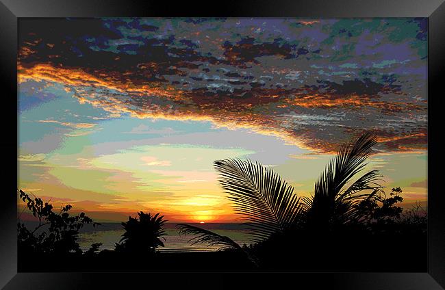 Glorious Sunset Framed Print by james balzano, jr.