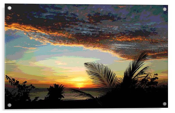Glorious Sunset Acrylic by james balzano, jr.