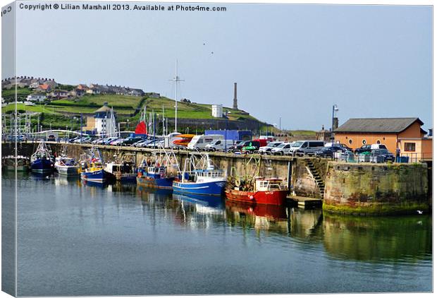 Whitehaven Harbour. Canvas Print by Lilian Marshall