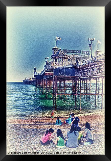 Brighton Pier Framed Print by Sara Messenger