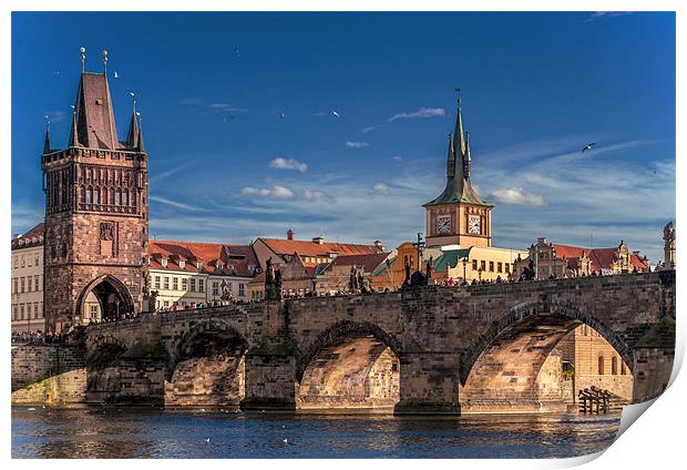 Sunny day in Prague Print by Sergey Golotvin