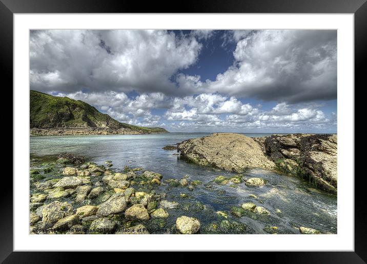Porthallow Cornwall Framed Mounted Print by Chris Willman