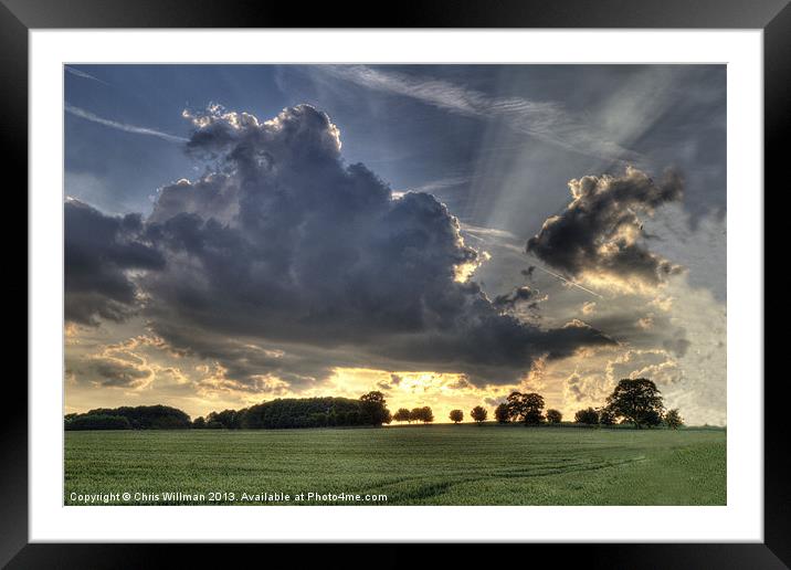 Imposing Clouds Framed Mounted Print by Chris Willman