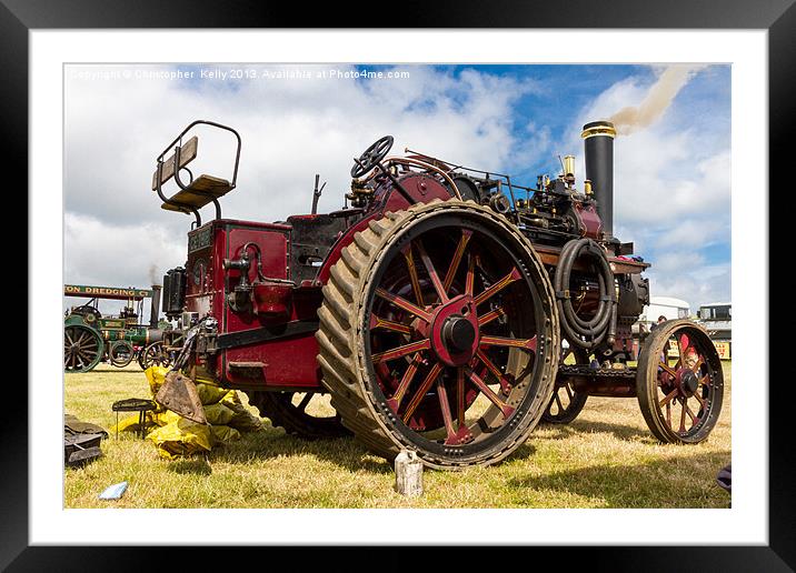 Classic Traction engine Framed Mounted Print by Christopher Kelly