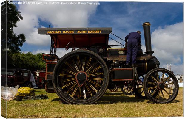 Road locomotive Canvas Print by Christopher Kelly
