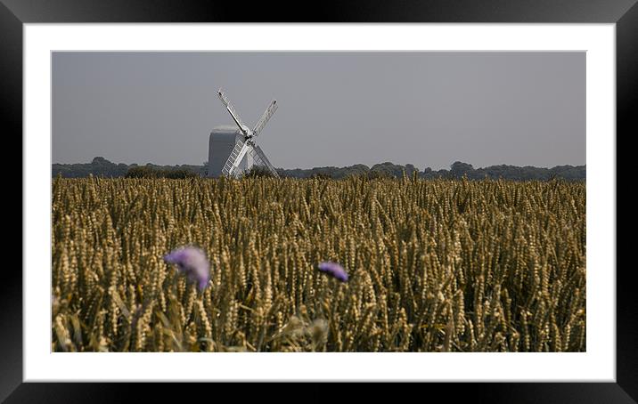 Chillenden Windmill - Kent Framed Mounted Print by Nigel Jones