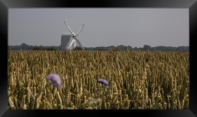 Chillenden Windmill - Kent Framed Print by Nigel Jones