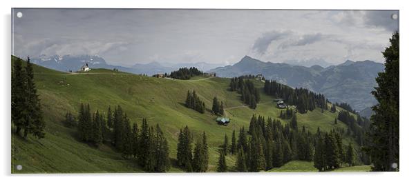 Tyrolean Panorama Acrylic by Nigel Jones
