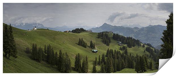 Tyrolean Panorama Print by Nigel Jones