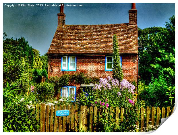 West House Cottage Print by Kim Slater