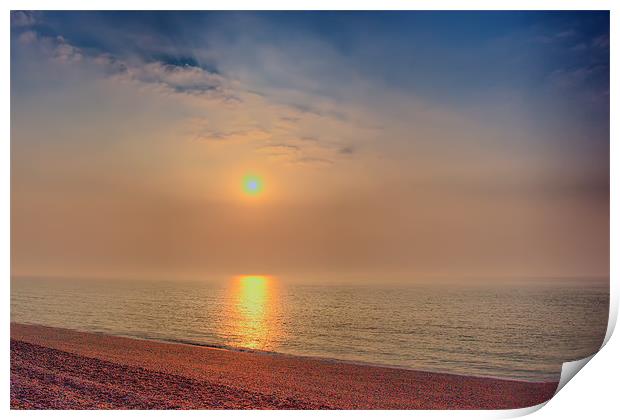 Dungeness Sunrise Print by Dean Messenger