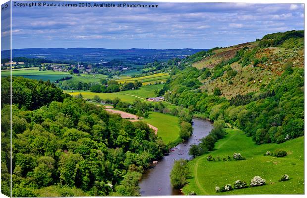 View from Yat Rock Canvas Print by Paula J James