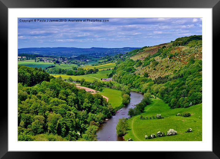 View from Yat Rock Framed Mounted Print by Paula J James