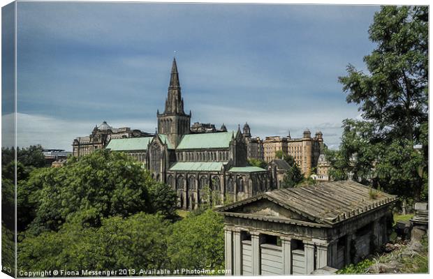 Glasgow Cathedral Canvas Print by Fiona Messenger
