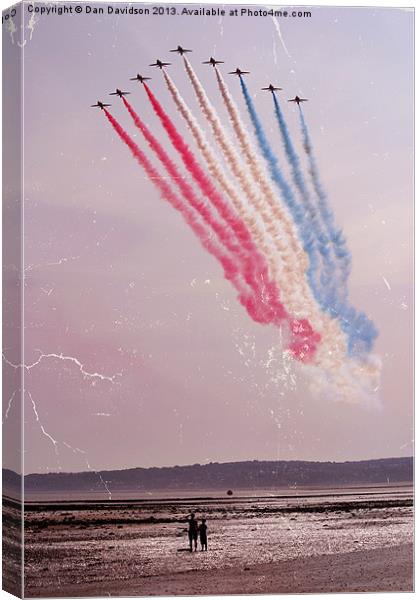 Vintage Salute to Great Britain Canvas Print by Dan Davidson