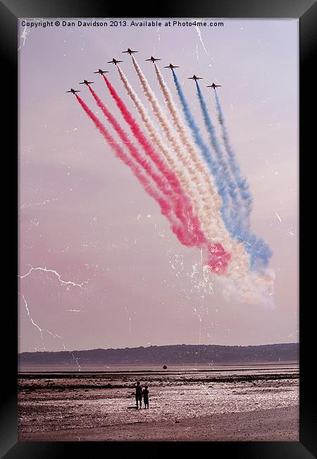 Vintage Salute to Great Britain Framed Print by Dan Davidson