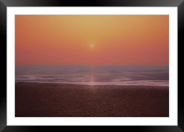 SImply Sun rise Framed Mounted Print by Dean Messenger