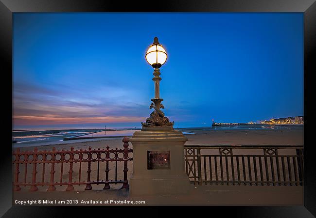 Lamp by the seaside Framed Print by Thanet Photos