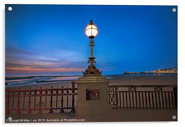 Lamp by the seaside Acrylic by Thanet Photos