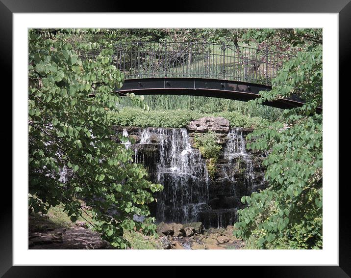 Bridge over the Waterfalls Framed Mounted Print by Pics by Jody Adams