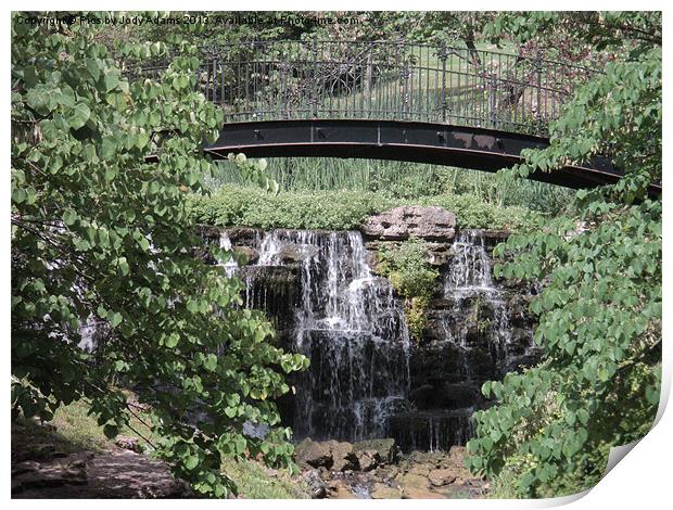 Bridge over the Waterfalls Print by Pics by Jody Adams