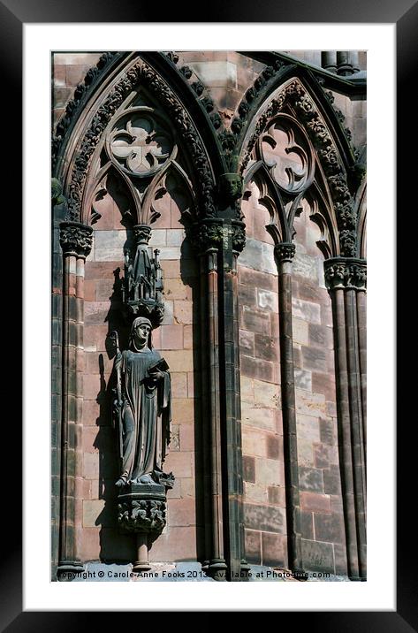 Saintly Image Lichfield Cathedral Framed Mounted Print by Carole-Anne Fooks