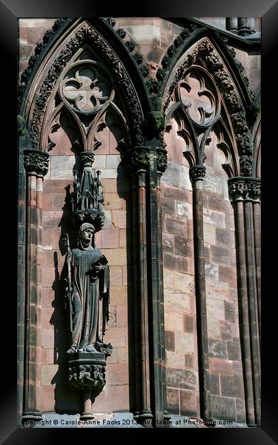 Saintly Image Lichfield Cathedral Framed Print by Carole-Anne Fooks