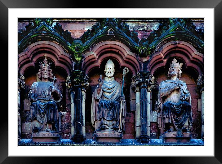 Kings And Bishop Lichfield Cathedral Framed Mounted Print by Carole-Anne Fooks