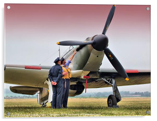 Hurricane - Duxford Flying Legends 2013 Acrylic by Colin Williams Photography
