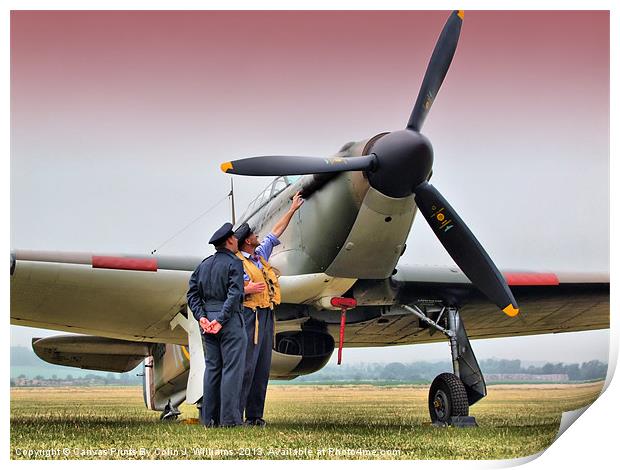 Hurricane - Duxford Flying Legends 2013 Print by Colin Williams Photography