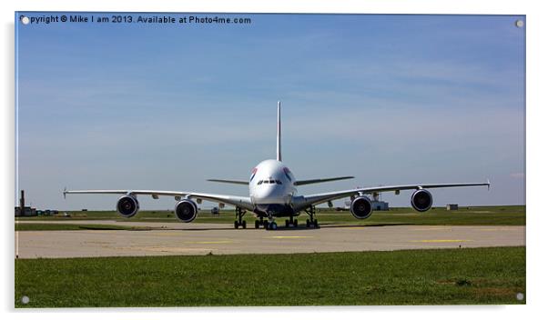 A380 Acrylic by Thanet Photos
