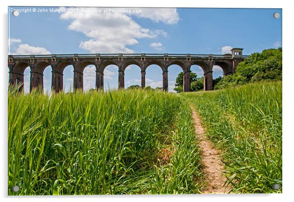 Balcombe Viaduct, The Ouse Valley, sussex. Acrylic by John Morgan