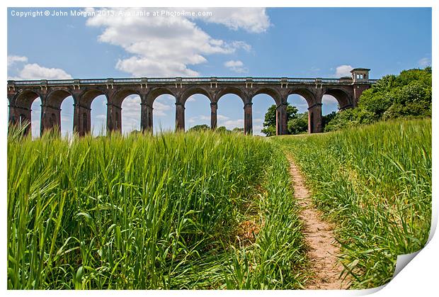 Balcombe Viaduct, The Ouse Valley, sussex. Print by John Morgan
