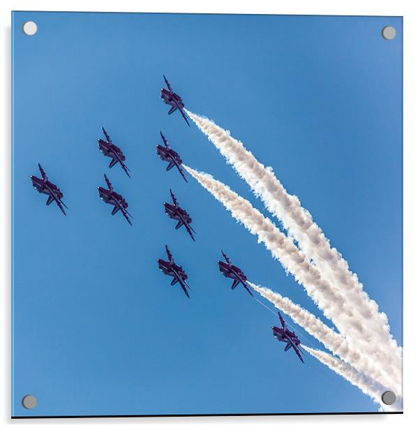 Red Arrows Roll Acrylic by Simon West