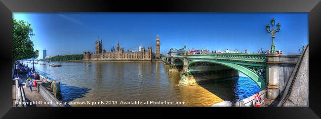london panoramic Framed Print by carl blake