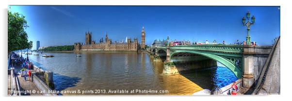 london panoramic Acrylic by carl blake