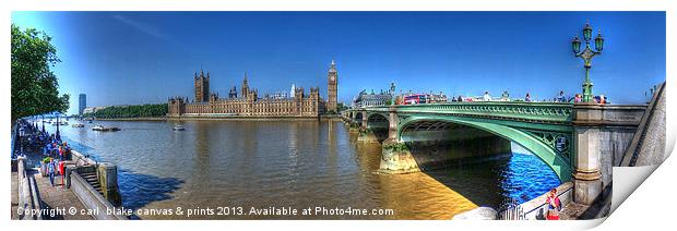 london panoramic Print by carl blake