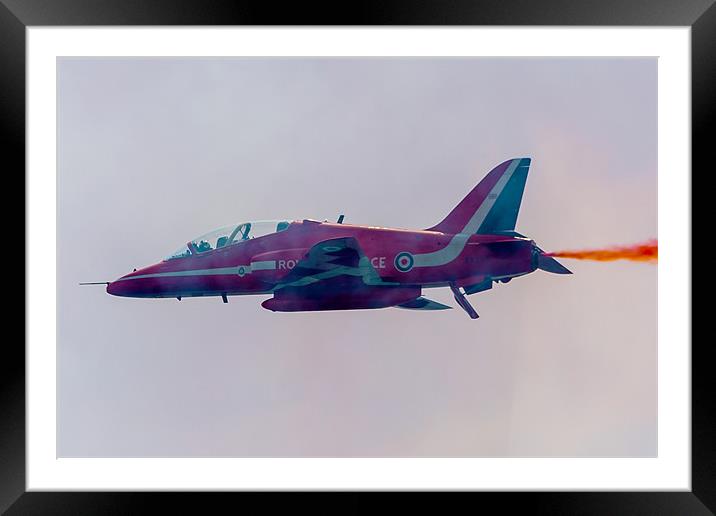 Single Red Arrow Framed Mounted Print by Simon West