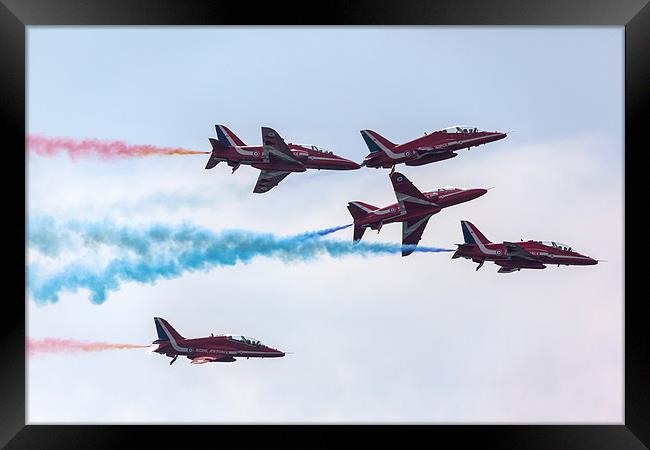 Red Arrows Framed Print by Simon West