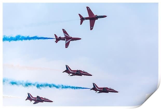 Red Arrows Display Print by Simon West