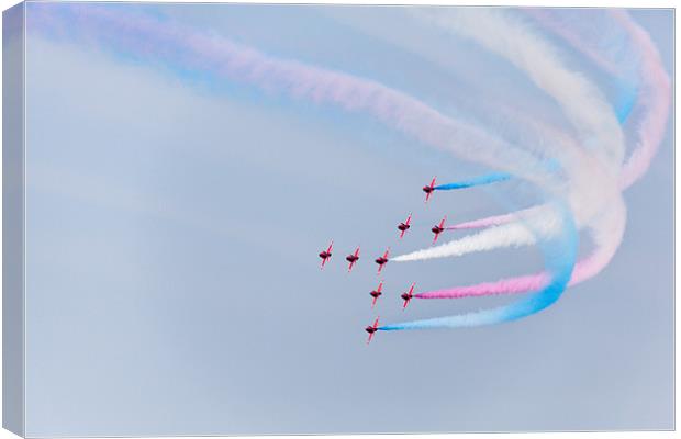 Red Arrows Display Canvas Print by Simon West