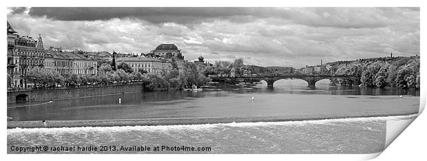 Charles Bridge, Prague Print by rachael hardie