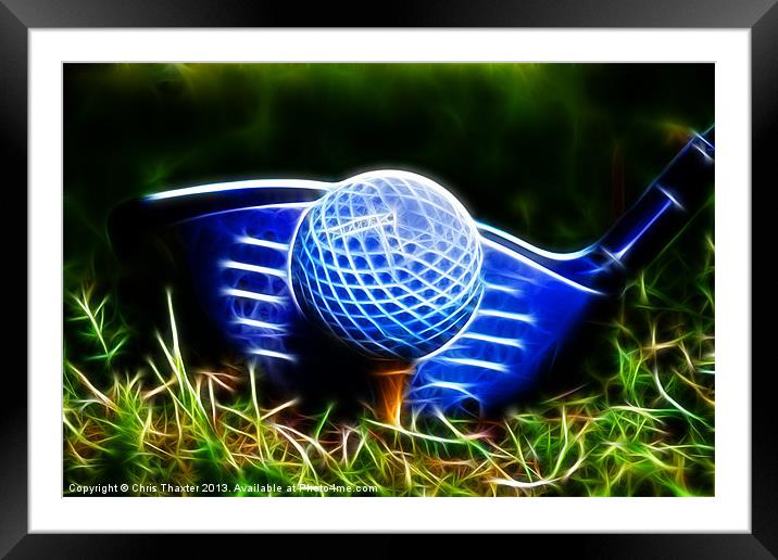 On the Tee Framed Mounted Print by Chris Thaxter