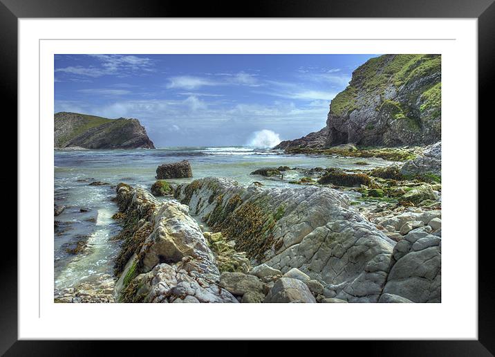 Lulworth Cove Framed Mounted Print by Andrew Roland