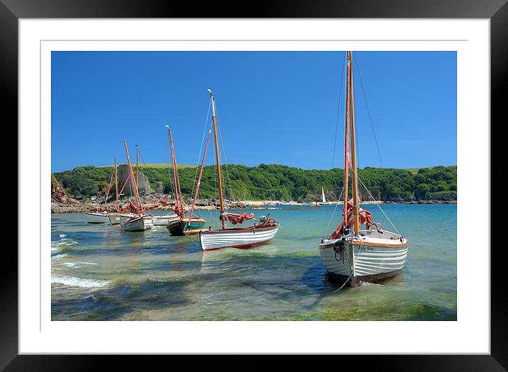 Salcombe Framed Mounted Print by Andrew Roland