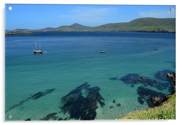 View of the Blasket Islands Acrylic by barbara walsh