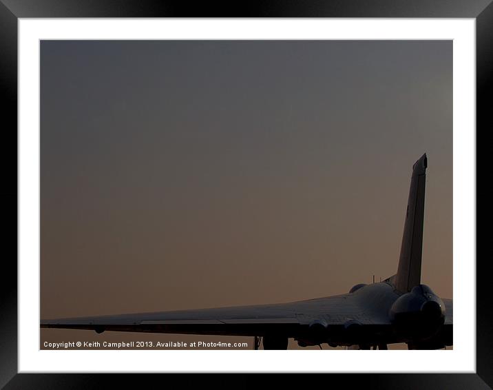 Vulcan at sunrise Framed Mounted Print by Keith Campbell