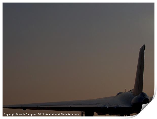 Vulcan at sunrise Print by Keith Campbell