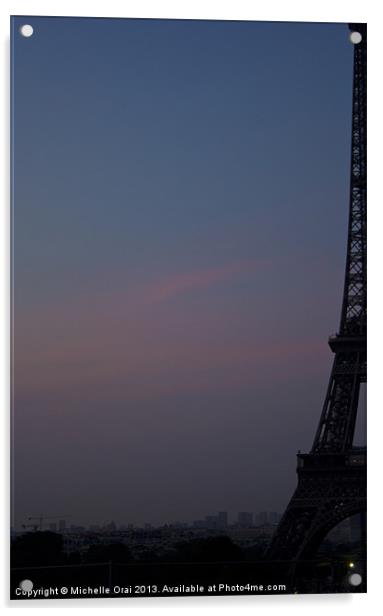 Sunrise in Paris Acrylic by Michelle Orai